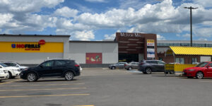 Exterior of McIvor Mall, 1795 Henderson Highway in Winnipeg, MB.