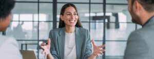 woman in meeting